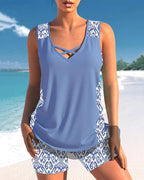 Women's Tummy Control Tankini Set – Flattering Swim Set – Blanche