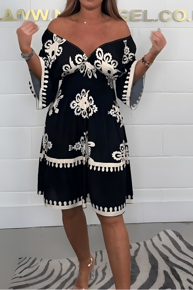 Women's Relaxed Boho Dress – Flowy Day-to-Evening Occasion Dress