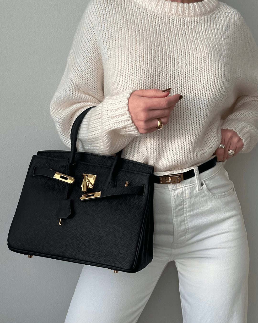 Women's Designer Faux Leather Handbag – Luxury Shoulder Bag – Solana