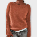 Women's Icelandic Pattern Sweater – Nordic Crew Neck Winter Pullover