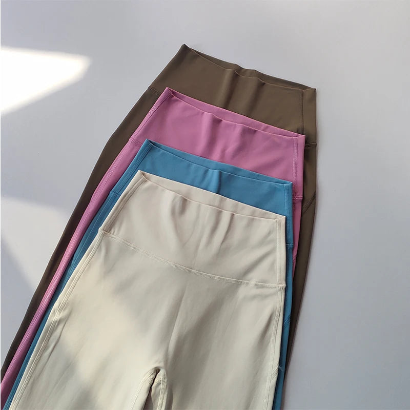 Women's Crossover Waist Flare Leggings – High Rise Workout Yoga Pants