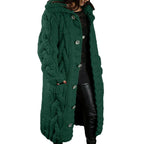 Women's Chunky Winter Cardigan – Relaxed Long Sleeve Cozy Cardigan
