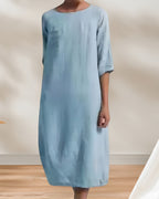 Women's Casual Midi Dress – Relaxed Summer Dress