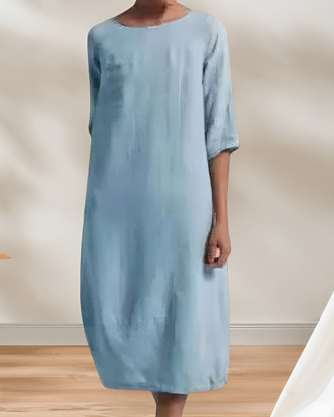Women's Casual Midi Dress – Relaxed Summer Dress