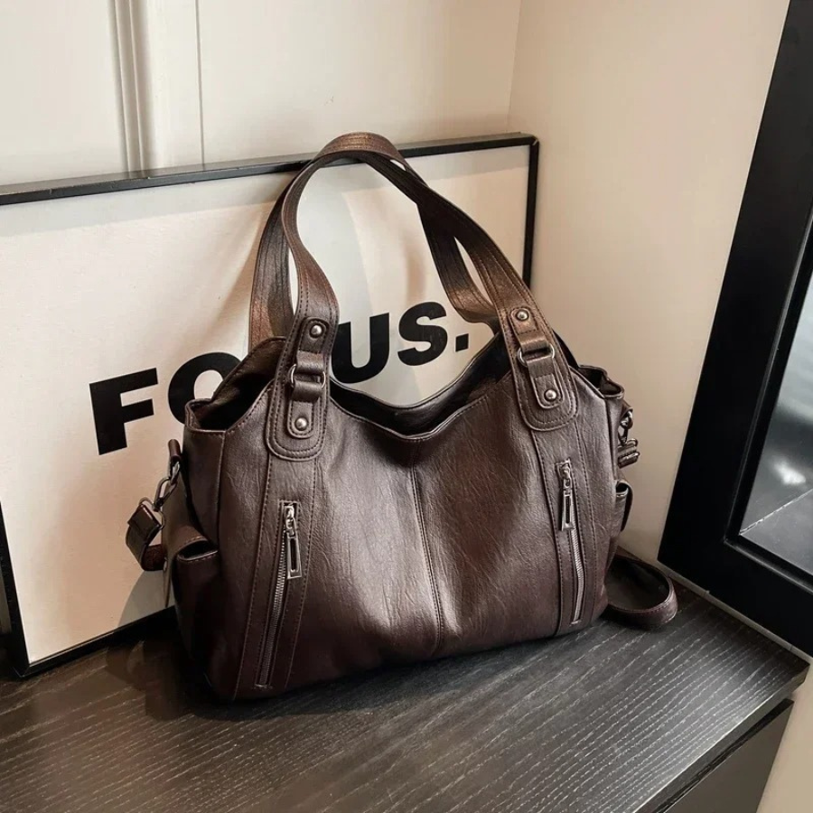 Women's Shoulder Bag – Stylish Everyday Shoulder Bag – Amber