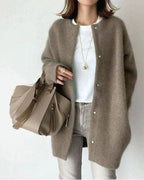 Women's Long Sleeve Open Cardigan – Relaxed Everyday Layering Cardigan