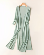 Women's Soft Duster Cardigan – Open Front Long Knit Layer