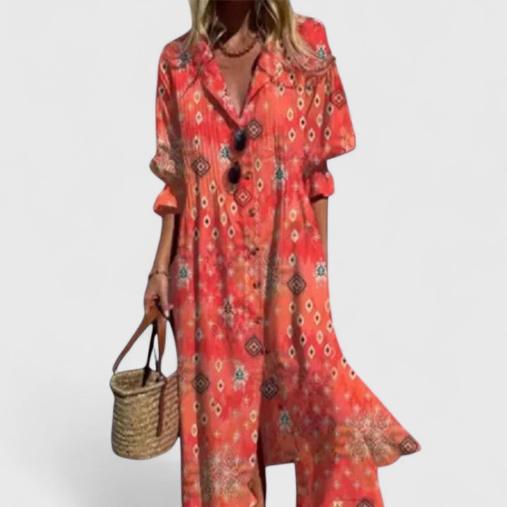 Women's Boho Maxi Dress – Elegant Summer Dress – Paula