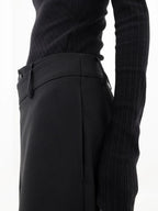 Women's Crisscross Wide Leg Trousers – Elastic Waist Relaxed Pants