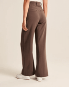 Women's High Waist Wide Leg Pants – Tailored Flowy Dress Trousers