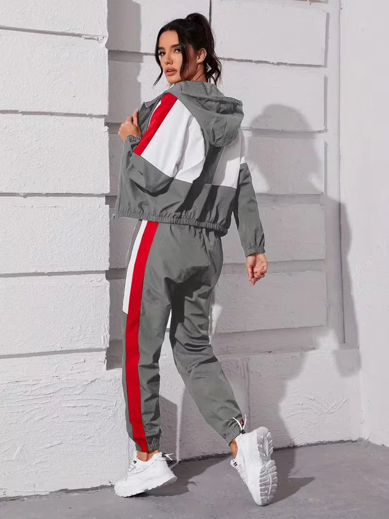 Women's Hooded Lounge Set – Zip-Up Legging Set