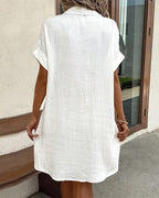 Women's Summer Dress – Lightweight Short Sleeve Dress – Addison