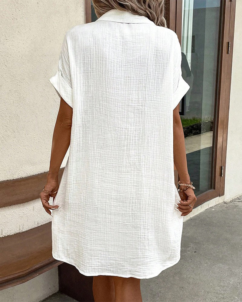 Women's Summer Dress – Lightweight Short Sleeve Dress – Addison