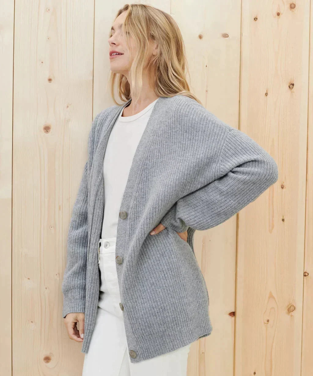 Women's Soft V-Neck Cardigan – Classic Button Front Knit Cardigan