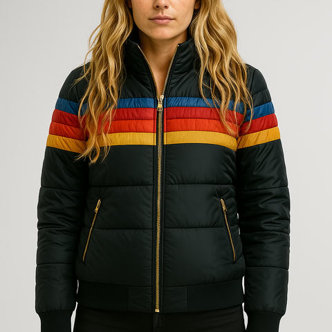 Women's Waterproof Hooded Jacket – Lightweight Zip Front Rain Jacket