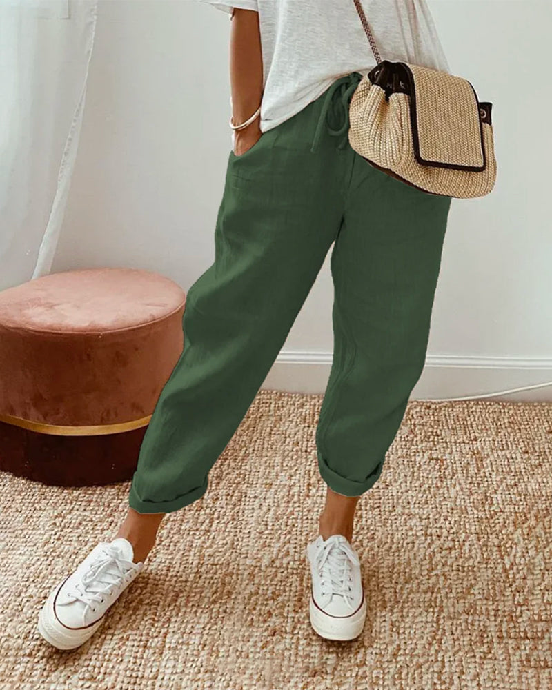 Women's Summer Pants – Lightweight Casual Pants – Helga