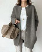 Women's Long Sleeve Open Cardigan – Relaxed Everyday Layering Cardigan