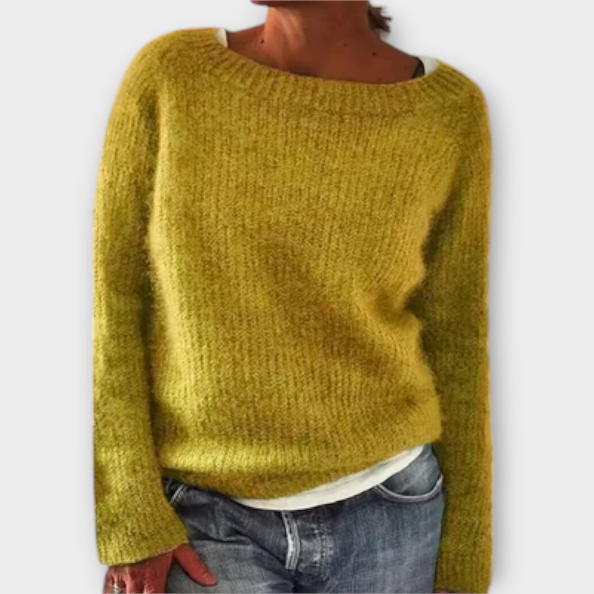 Women's Icelandic Pattern Sweater – Nordic Crew Neck Winter Pullover