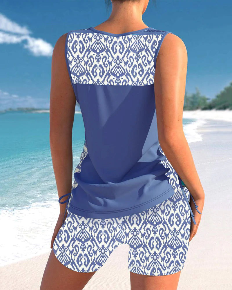 Women's Tummy Control Tankini Set – Flattering Swim Set – Blanche
