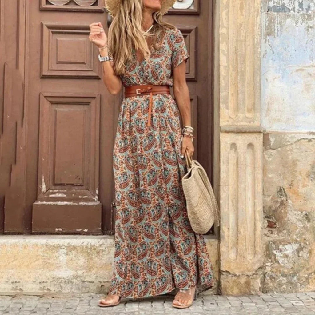Women's Lightweight Midi Dress – Summer Casual Dress – Xandra