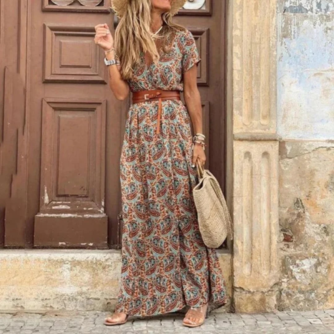 Women's Lightweight Midi Dress – Summer Casual Dress – Xandra