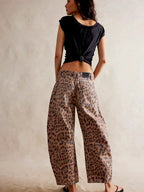 Women's Wide Leg Pants – Printed Casual Pants – Gabriela