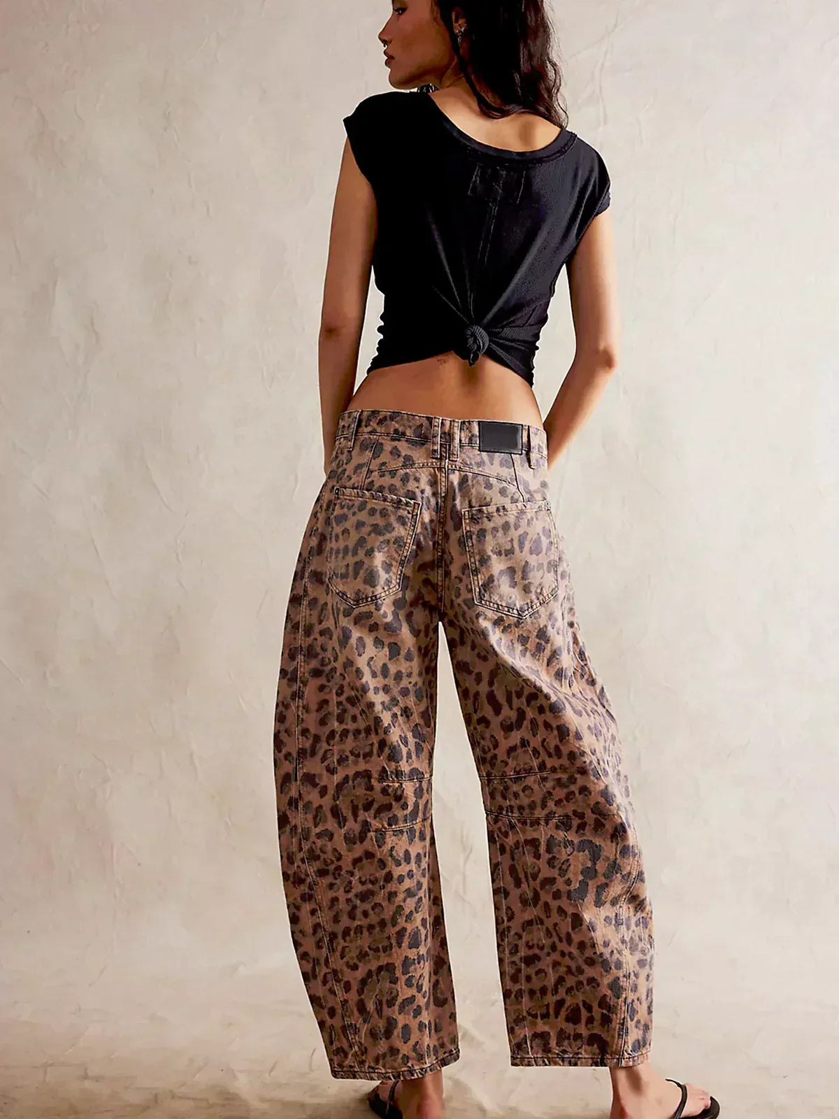 Women's Wide Leg Pants – Printed Casual Pants – Gabriela