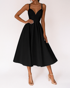 Women's Strap Midi Dress – Wedding Guest Dress