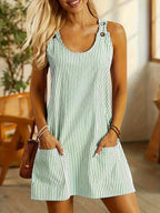 Women's Striped Dress – Casual Summer Dress – Hadley