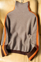 Women's Relaxed High Neck Sweater – Long Sleeve Knit Pullover