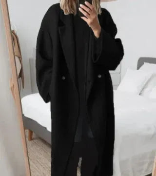 Women's Long Coat – Relaxed Fit Winter Coat – Eva