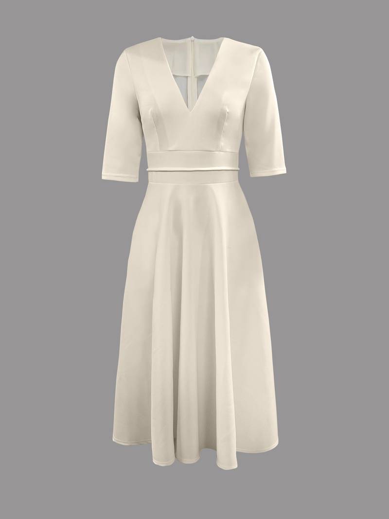 Women's Retro A-Line Swing Dress – Vintage Flared Party Dress