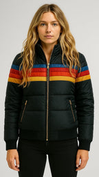 Women's Waterproof Hooded Jacket – Lightweight Zip Front Rain Jacket