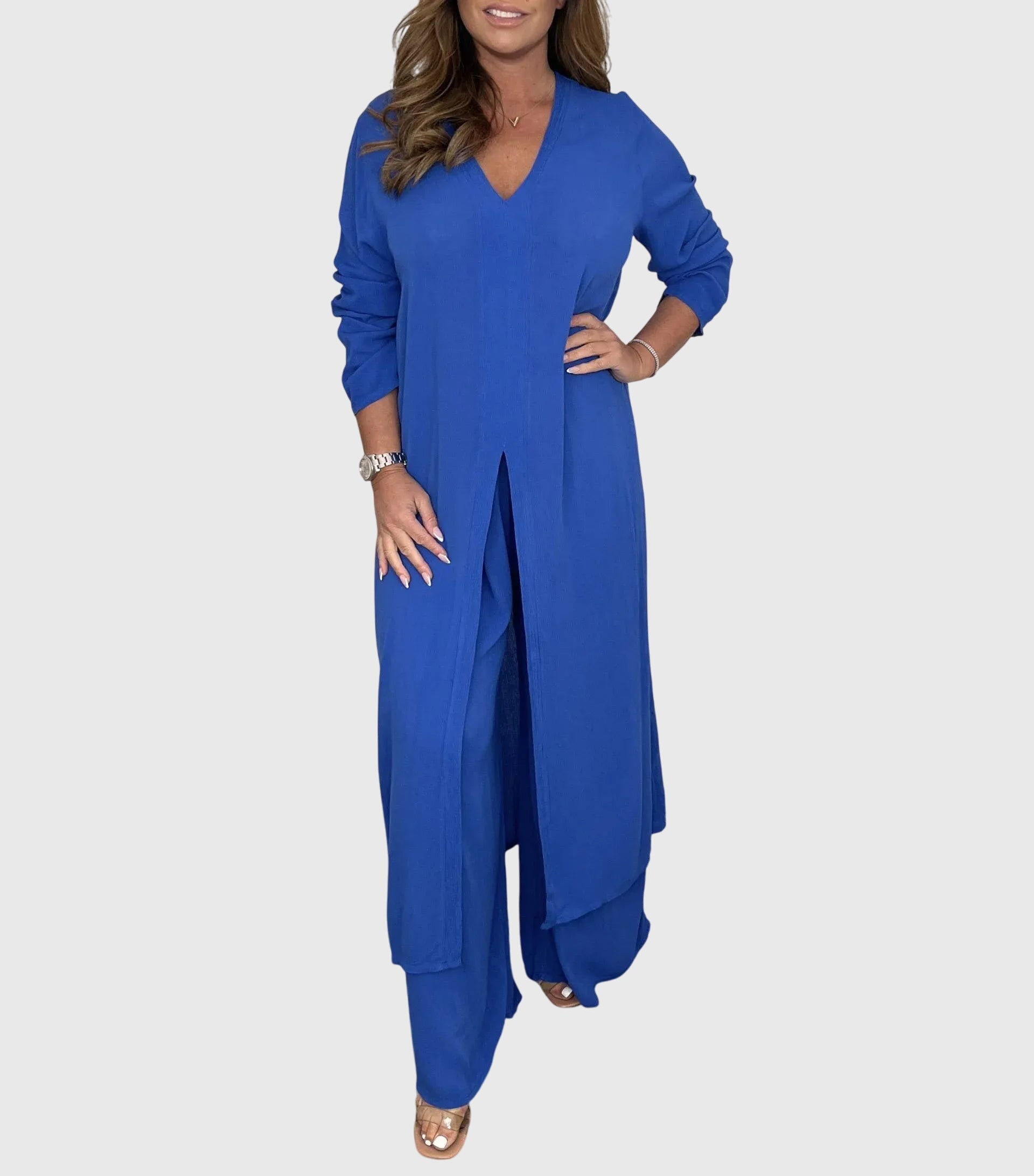 Women's Wide Leg Set – Casual Two-Piece Set – Olivia