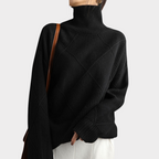 Women's Turtleneck Sweater – Classic High Neck Winter Pullover