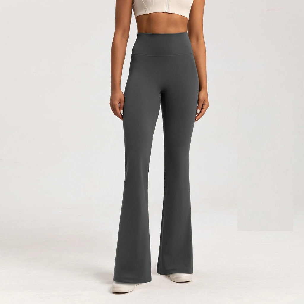 Women's Crossover Waist Flare Leggings – High Rise Workout Yoga Pants
