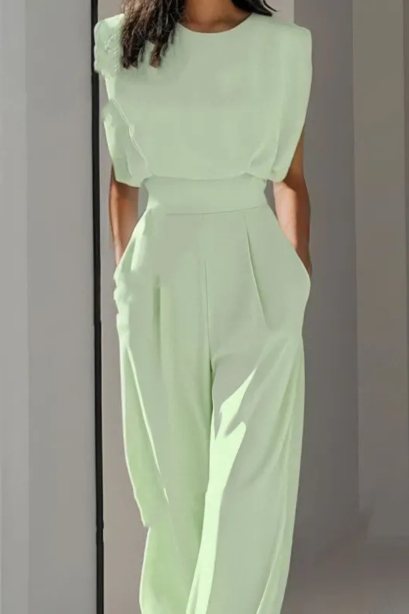 Women's Fitted Waist Jumpsuit – Tailored Casual Occasion Jumpsuit