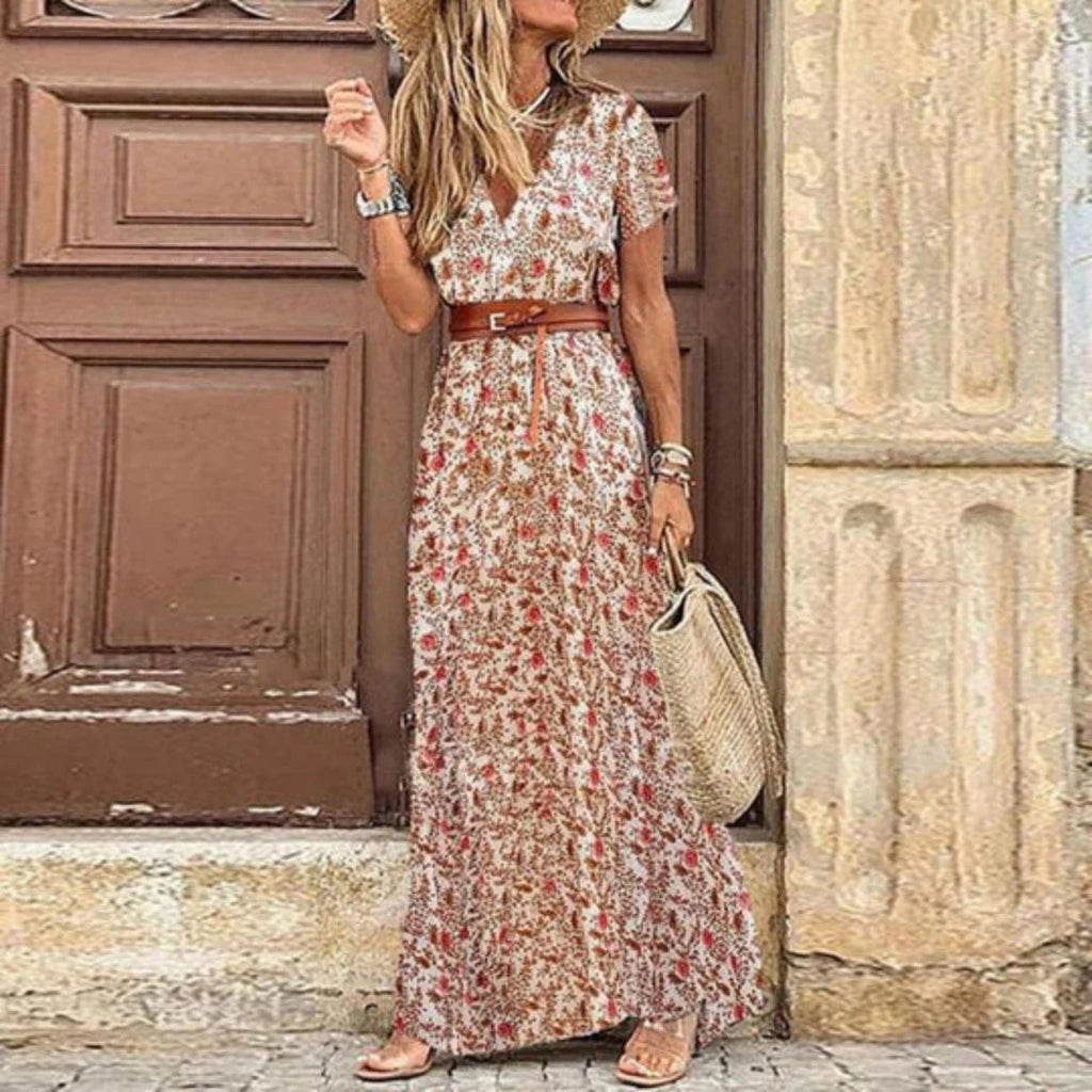 Women's Lightweight Midi Dress – Summer Casual Dress – Xandra