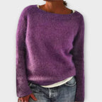 Women's Icelandic Pattern Sweater – Nordic Crew Neck Winter Pullover