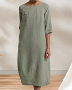 Women's Casual Midi Dress – Relaxed Summer Dress