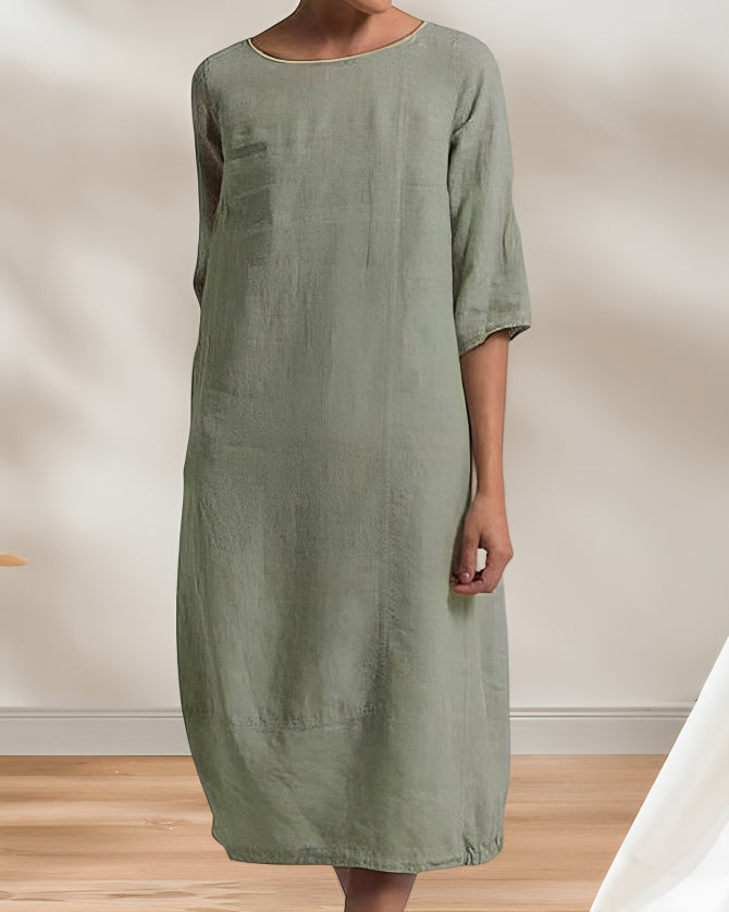 Women's Casual Midi Dress – Relaxed Summer Dress
