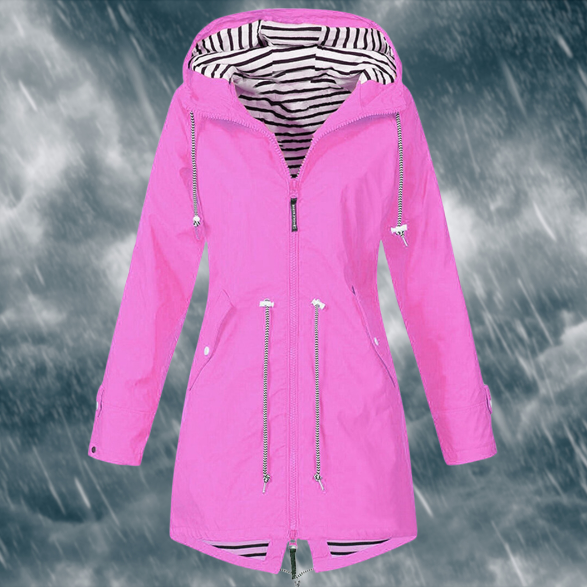 Women's Rain Jacket – Waterproof Outdoor Jacket – Glayda