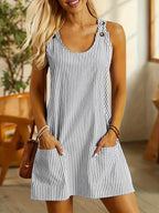 Women's Striped Dress – Casual Summer Dress – Hadley