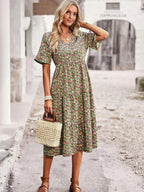 Women's Summer Dress – Short Sleeve Casual Dress – Layla