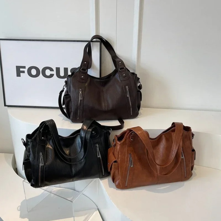 Women's Shoulder Bag – Stylish Everyday Shoulder Bag – Amber