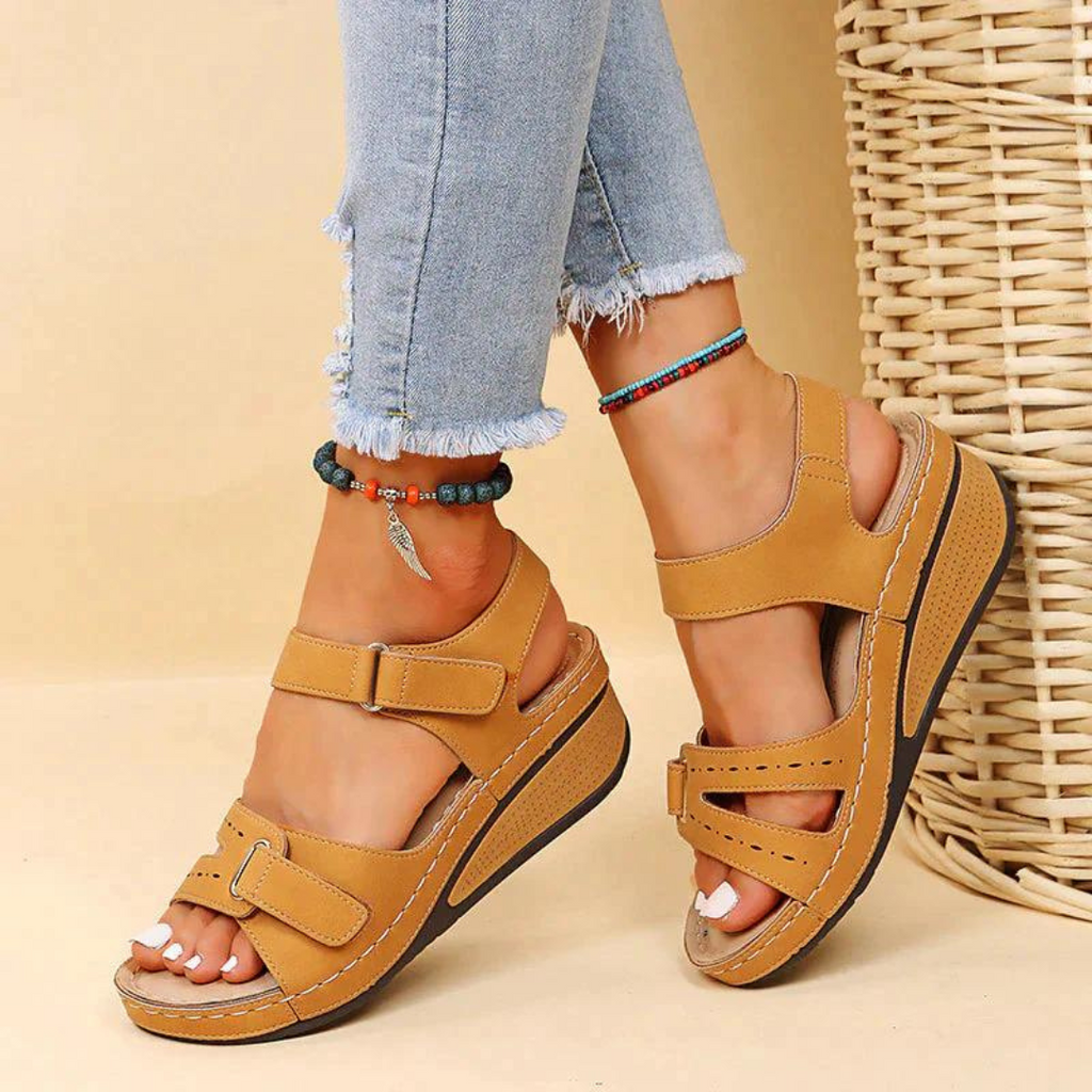 Women's Supportive Sandals with Cushioned Footbed and Adjustable Straps