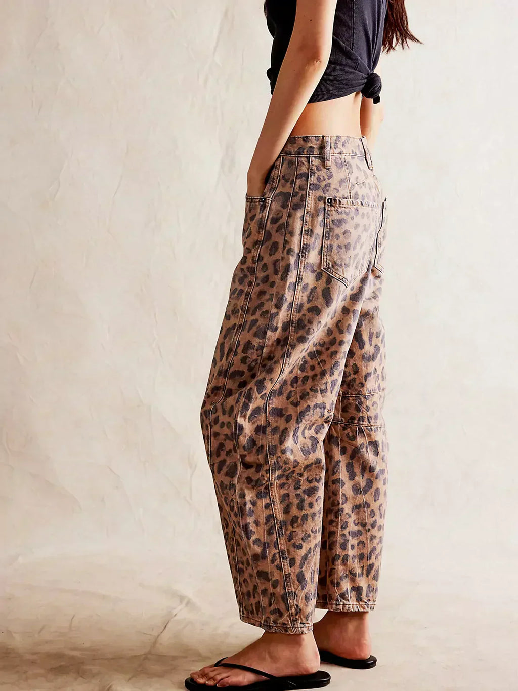 Women's Wide Leg Pants – Printed Casual Pants – Gabriela