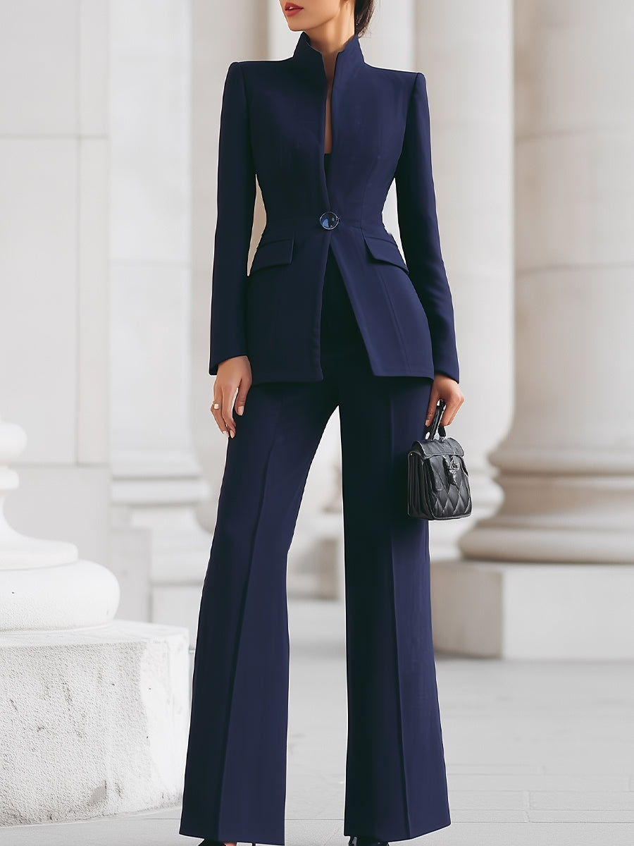 Women's Work Set – Blazer Pants Two-Piece Set – Sharie