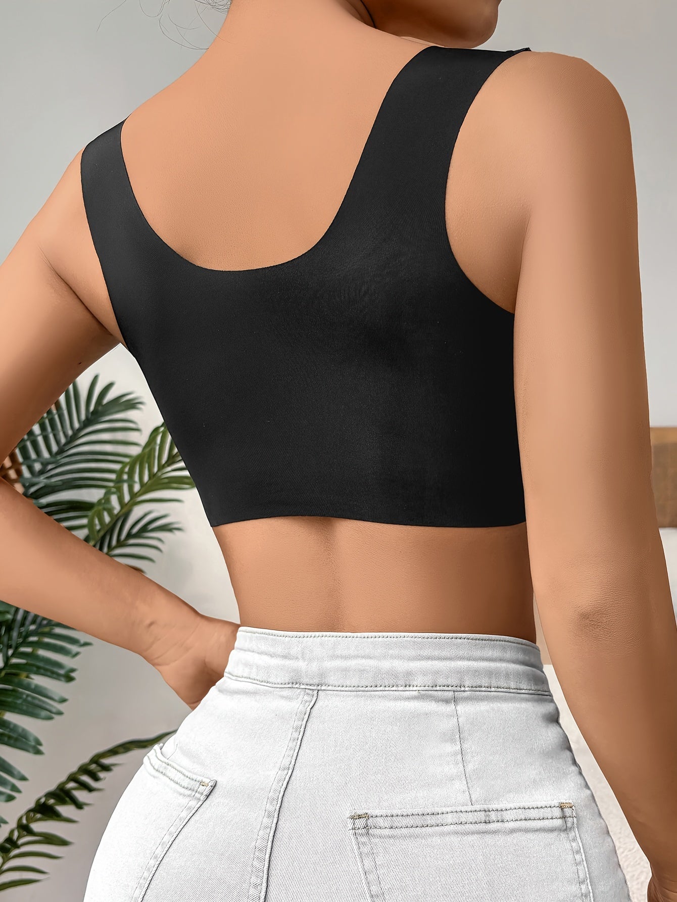 Women's Wireless Front Closure Bra – Adjustable Support Everyday Bra