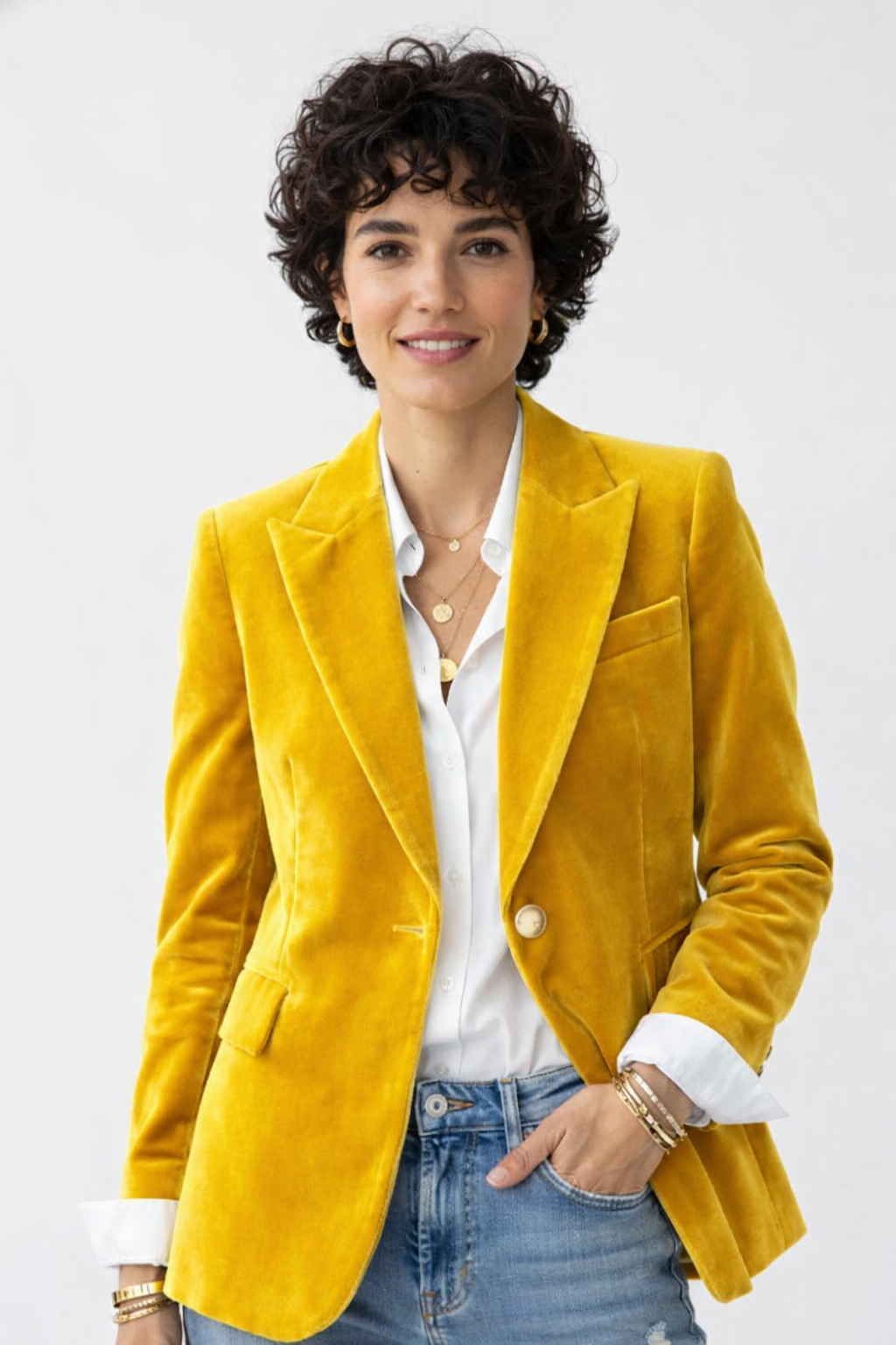 Women's Velvet Blazer – Party Occasion Blazer – Haydee
